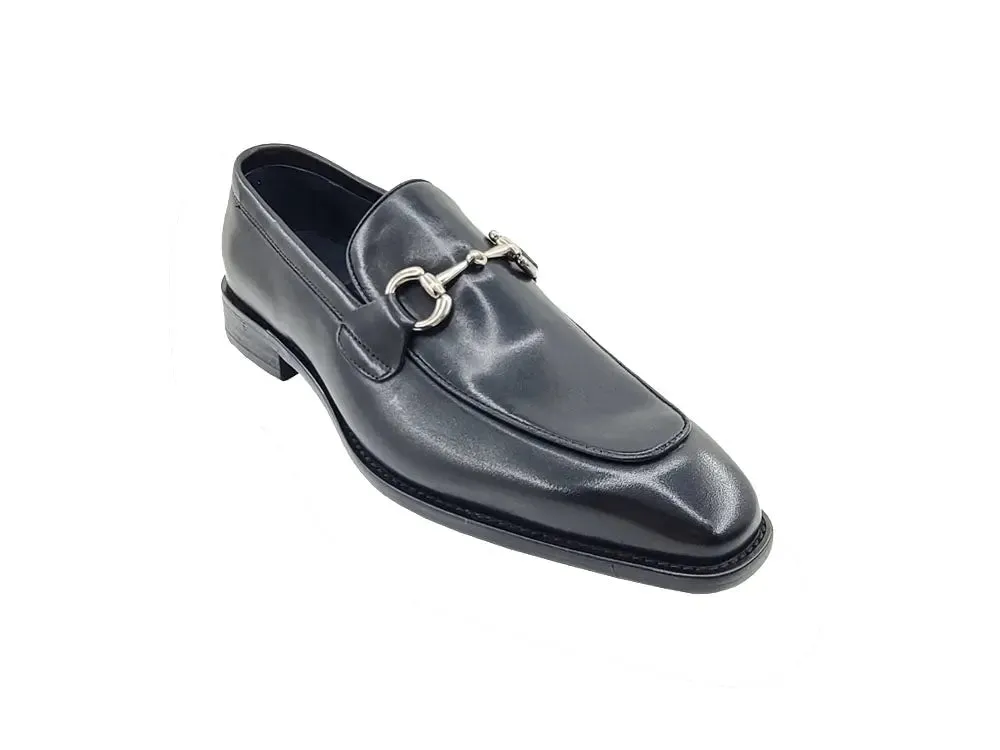 Burnished Calfskin Horsebit Loafer outfit flow