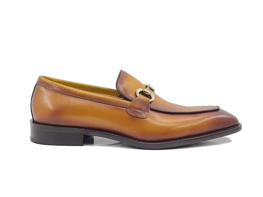Burnished Calfskin Horsebit Loafer outfit flow
