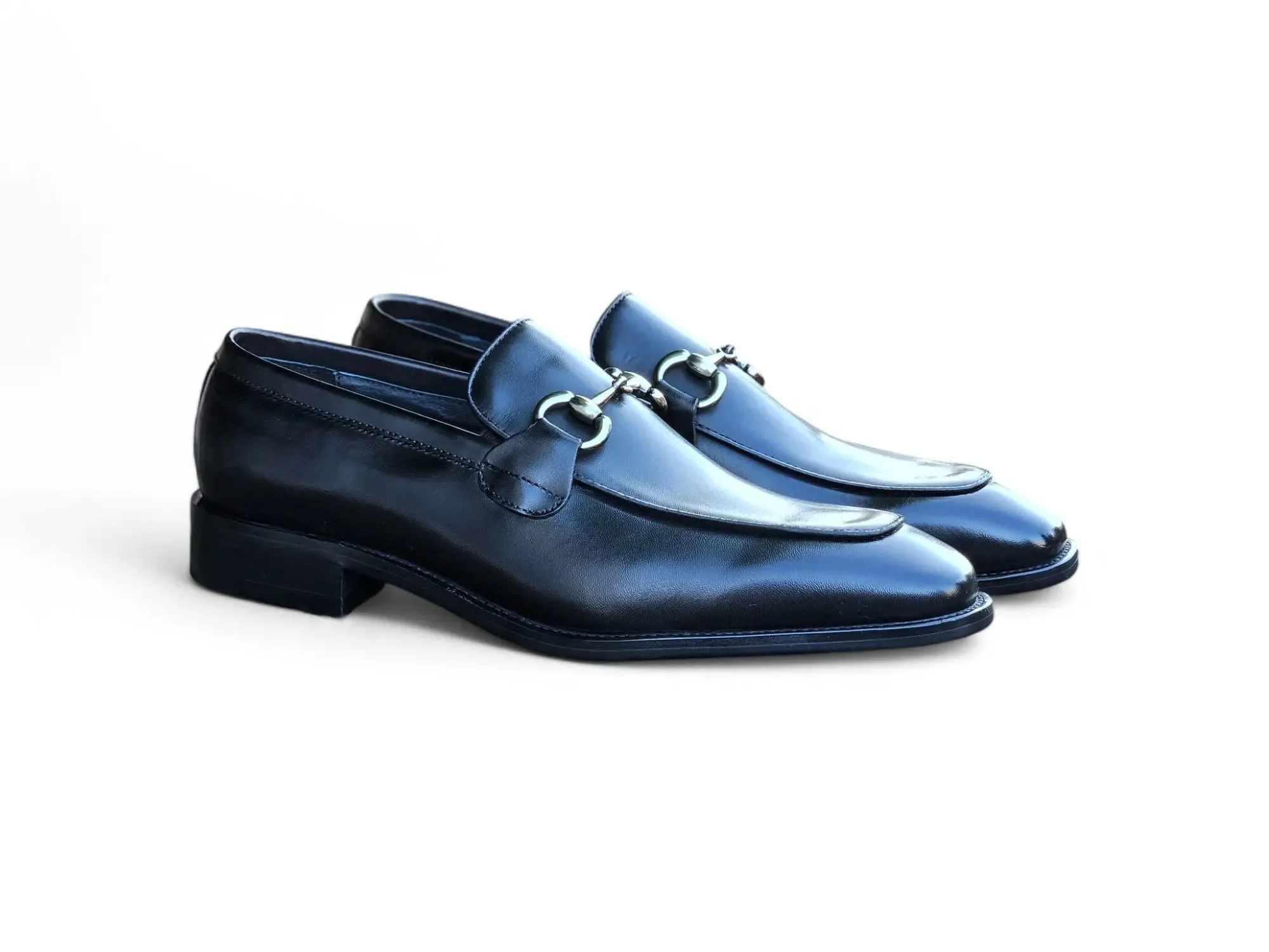 Burnished Calfskin Horsebit Loafer outfit flow