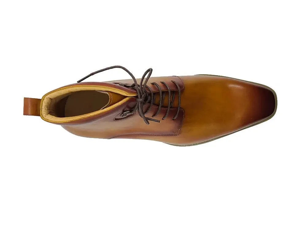 Burnished Calfskin Lace-Up Boot urban gear
