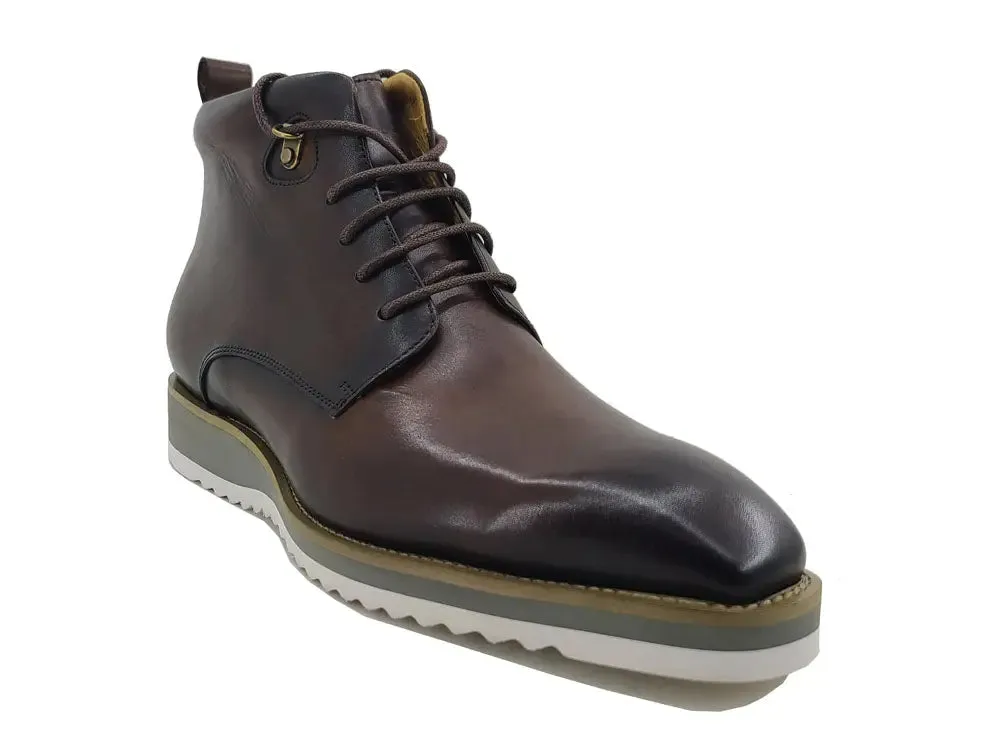 Burnished Calfskin Lace-Up Boot urban gear