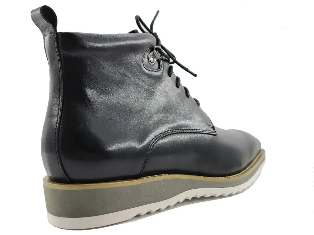 Burnished Calfskin Lace-Up Boot urban gear