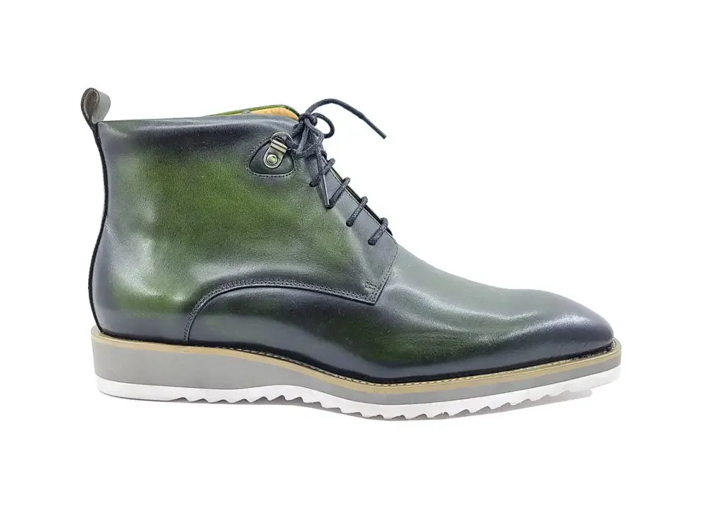 Burnished Calfskin Lace-Up Boot urban gear