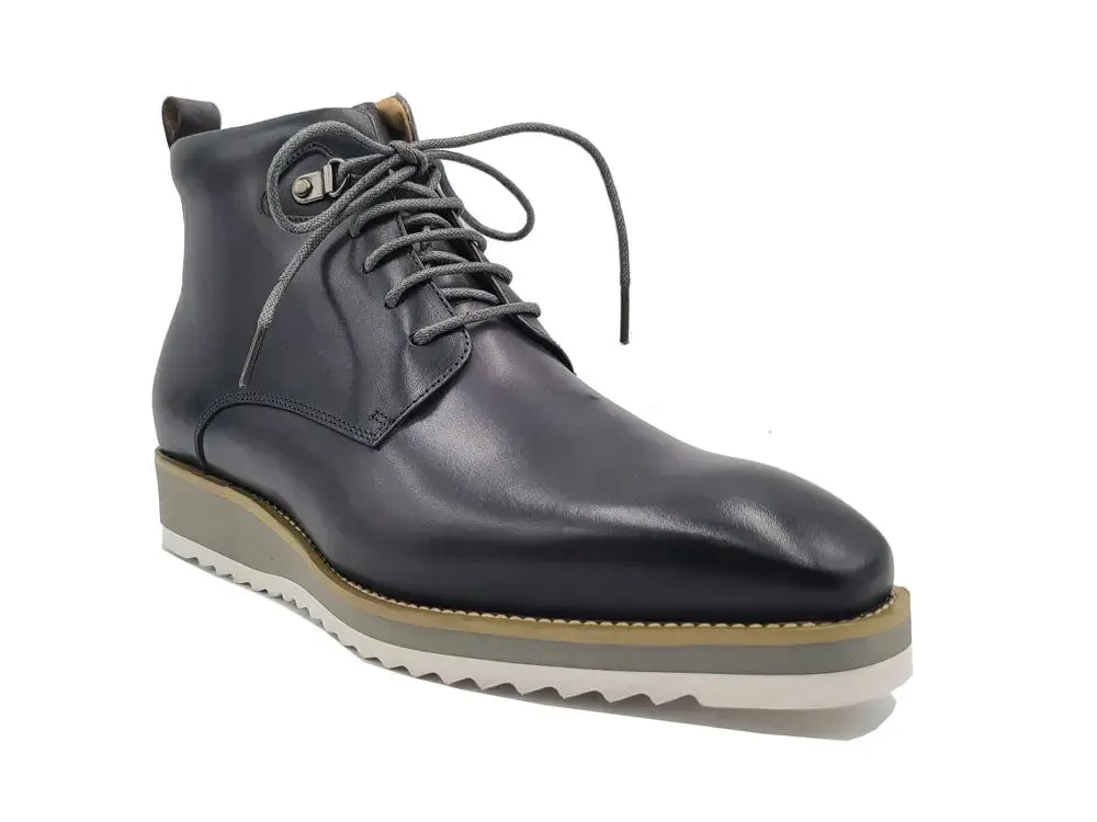 Burnished Calfskin Lace-Up Boot urban gear