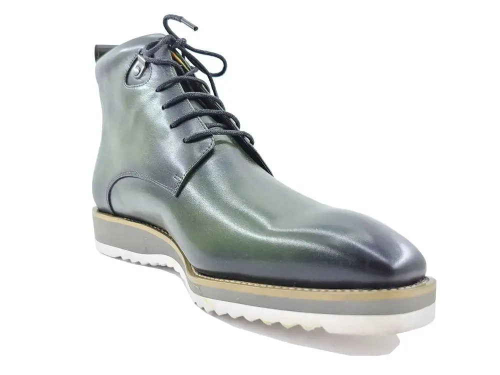 Burnished Calfskin Lace-Up Boot urban gear