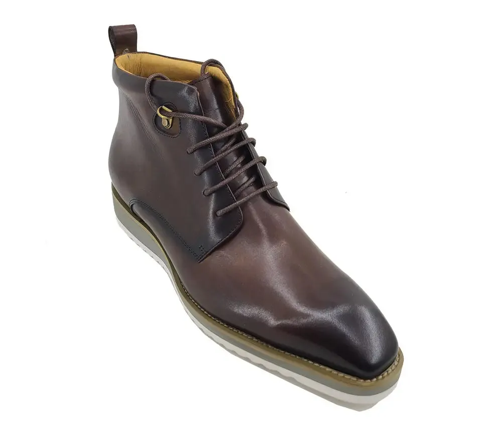 Burnished Calfskin Lace-Up Boot urban gear