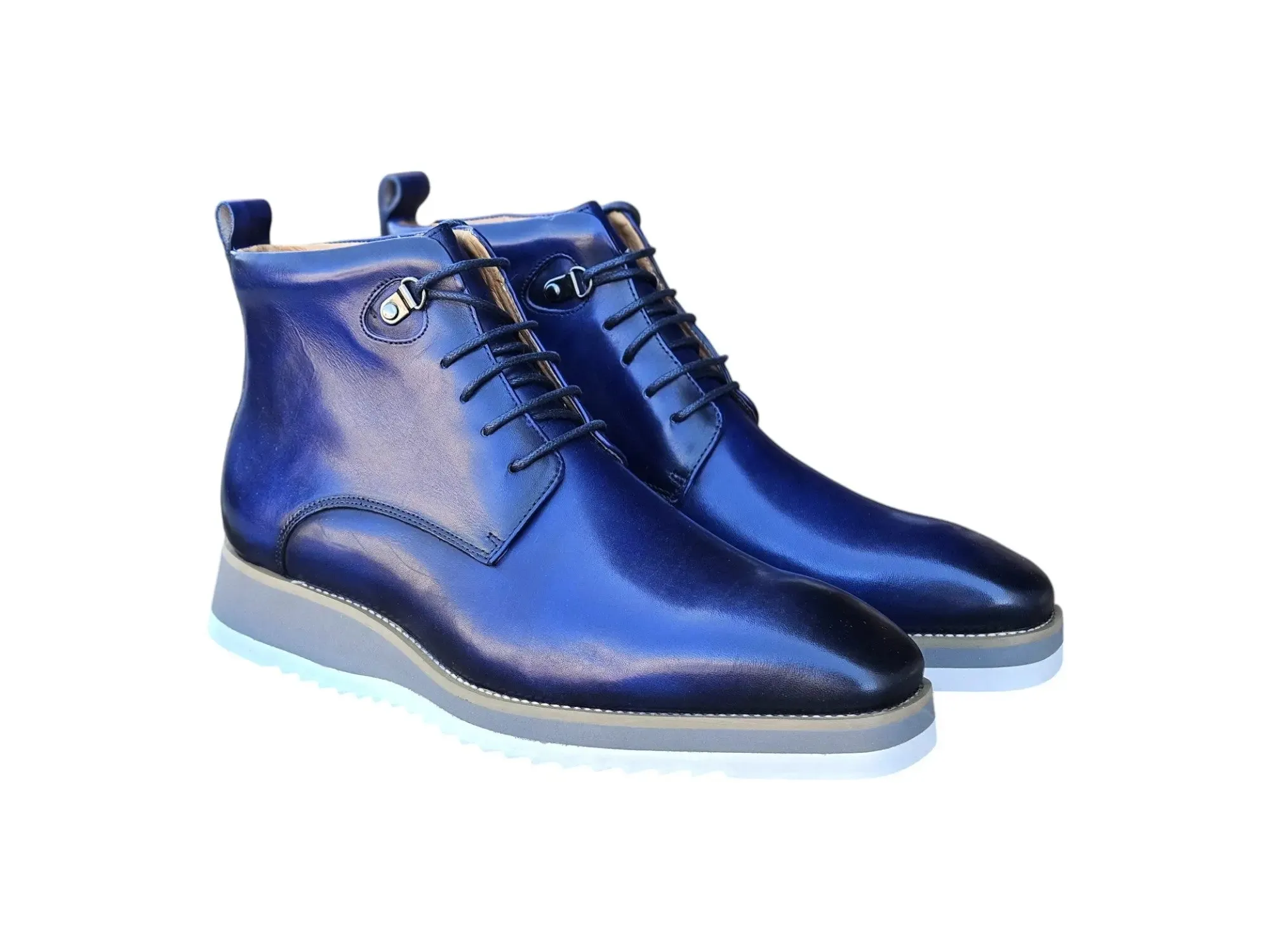 Burnished Calfskin Lace-Up Boot urban gear