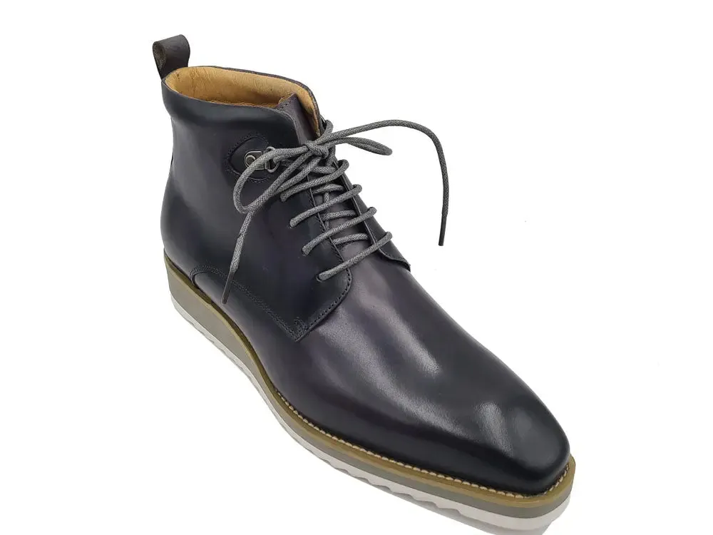 Burnished Calfskin Lace-Up Boot urban gear