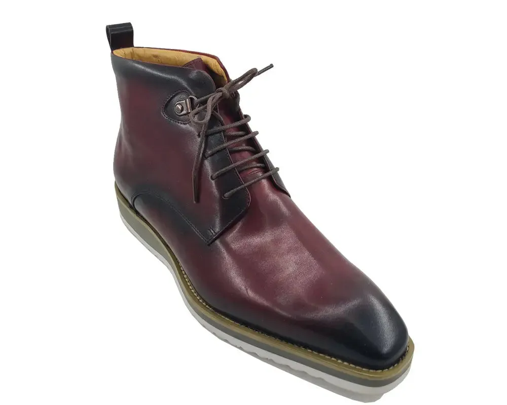 Burnished Calfskin Lace-Up Boot urban gear