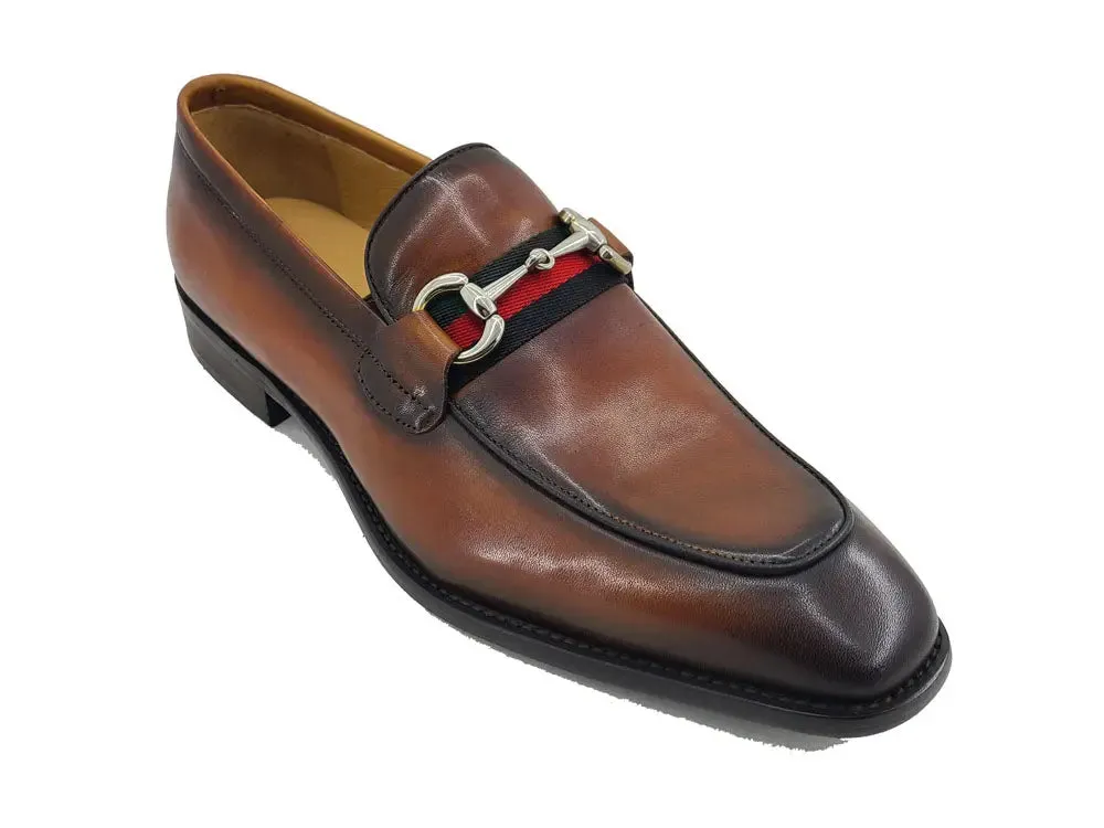 Burnished Calfskin Slip-On Loafer city calm