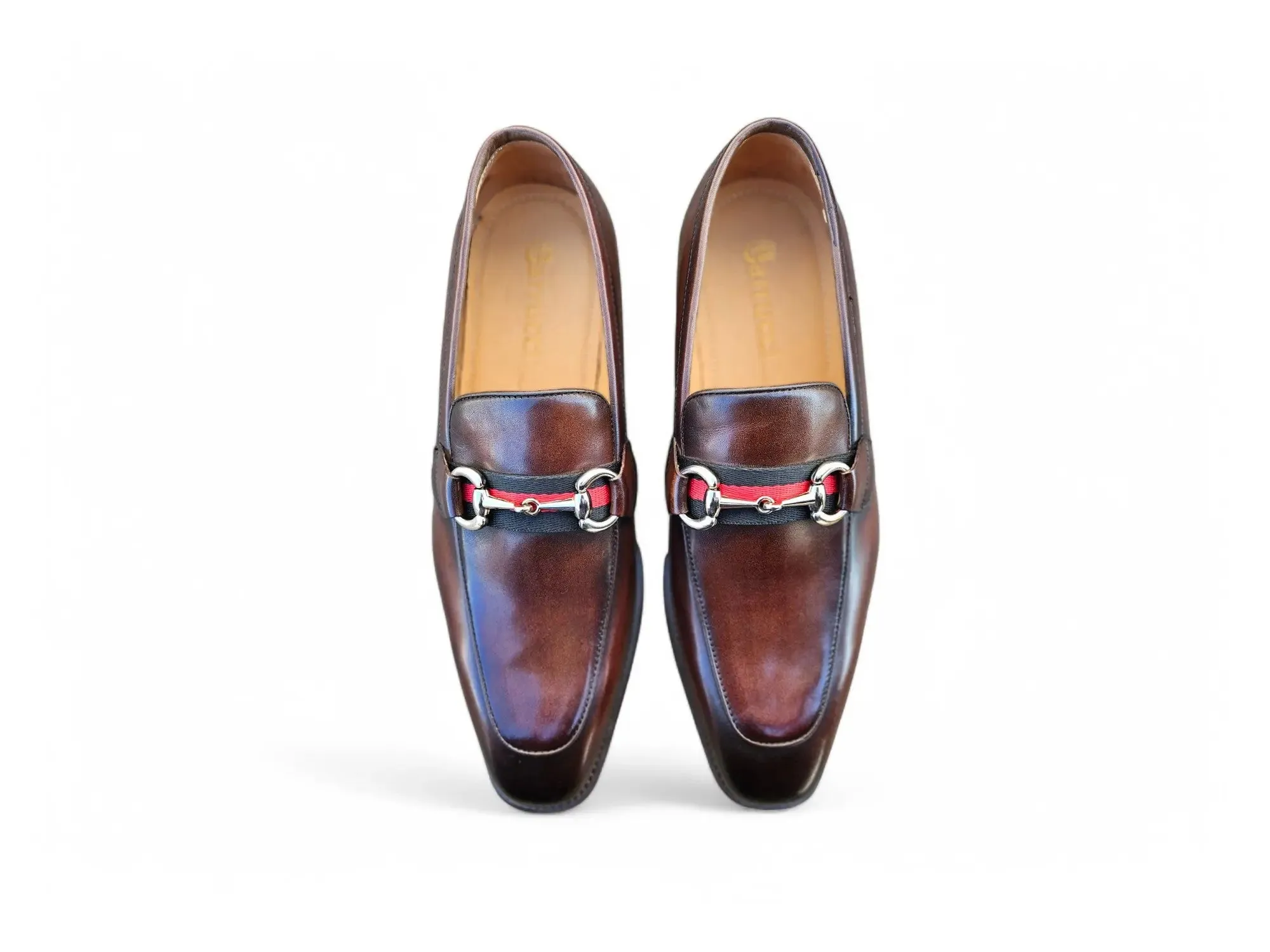 Burnished Calfskin Slip-On Loafer city calm