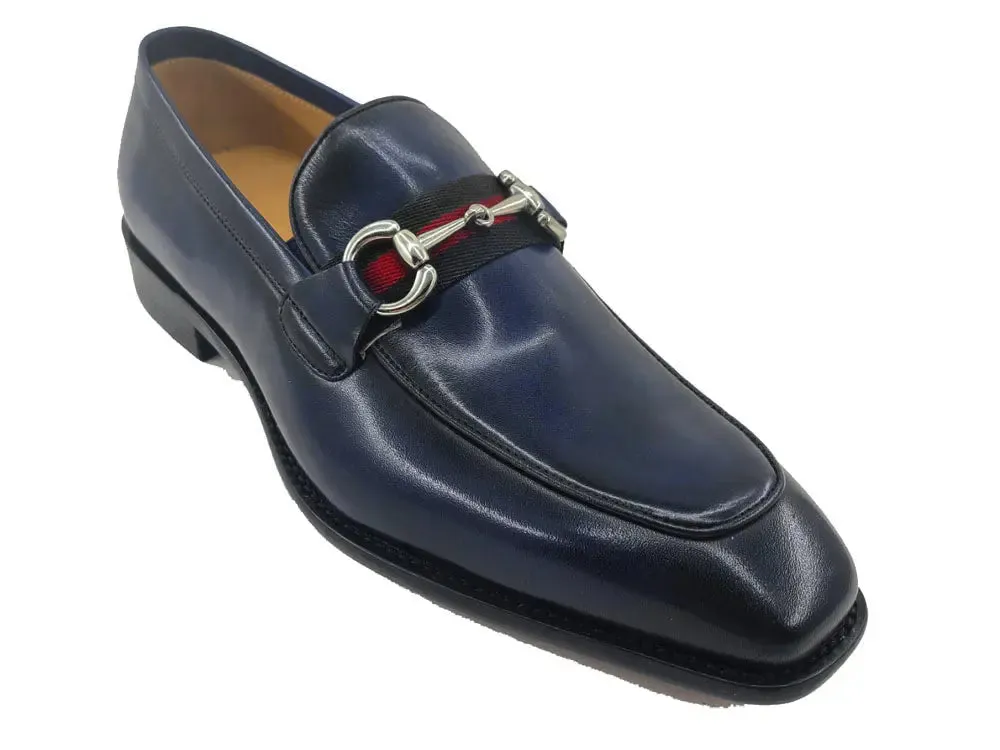 Burnished Calfskin Slip-On Loafer city calm