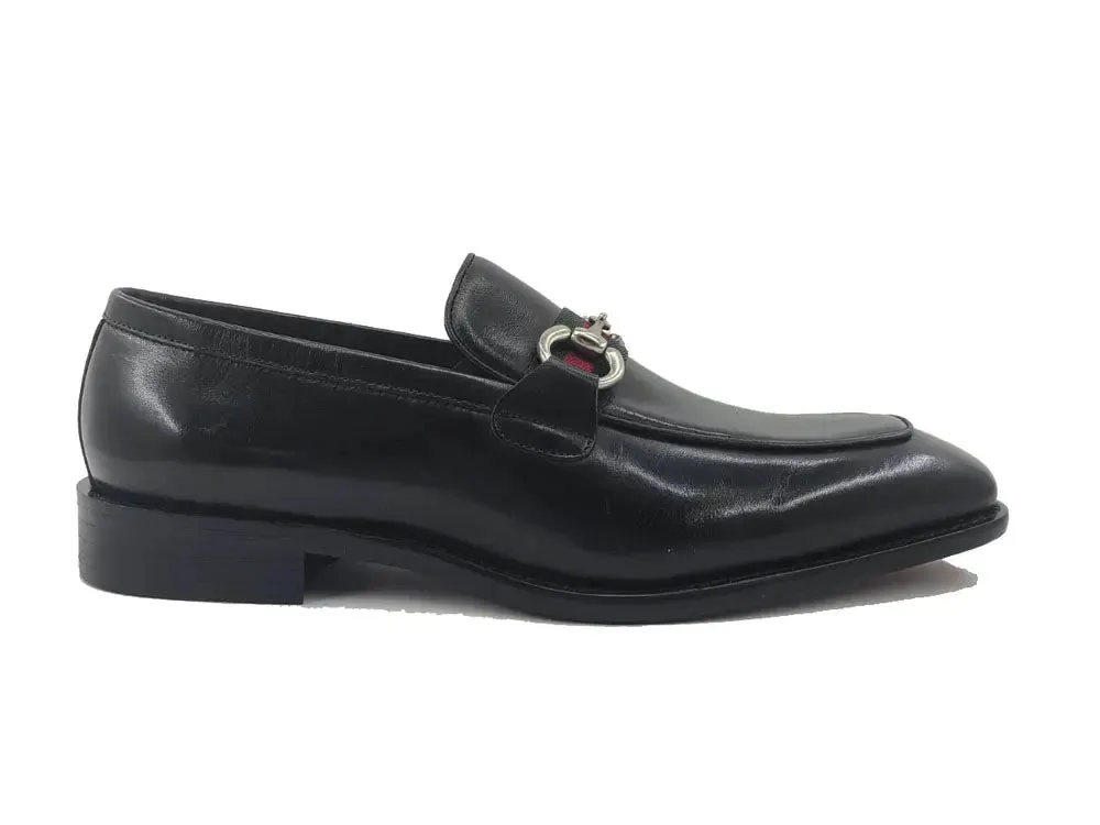 Burnished Calfskin Slip-On Loafer city calm