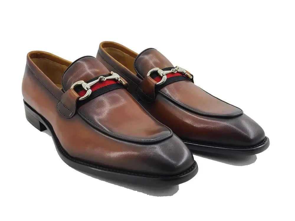 Burnished Calfskin Slip-On Loafer city calm