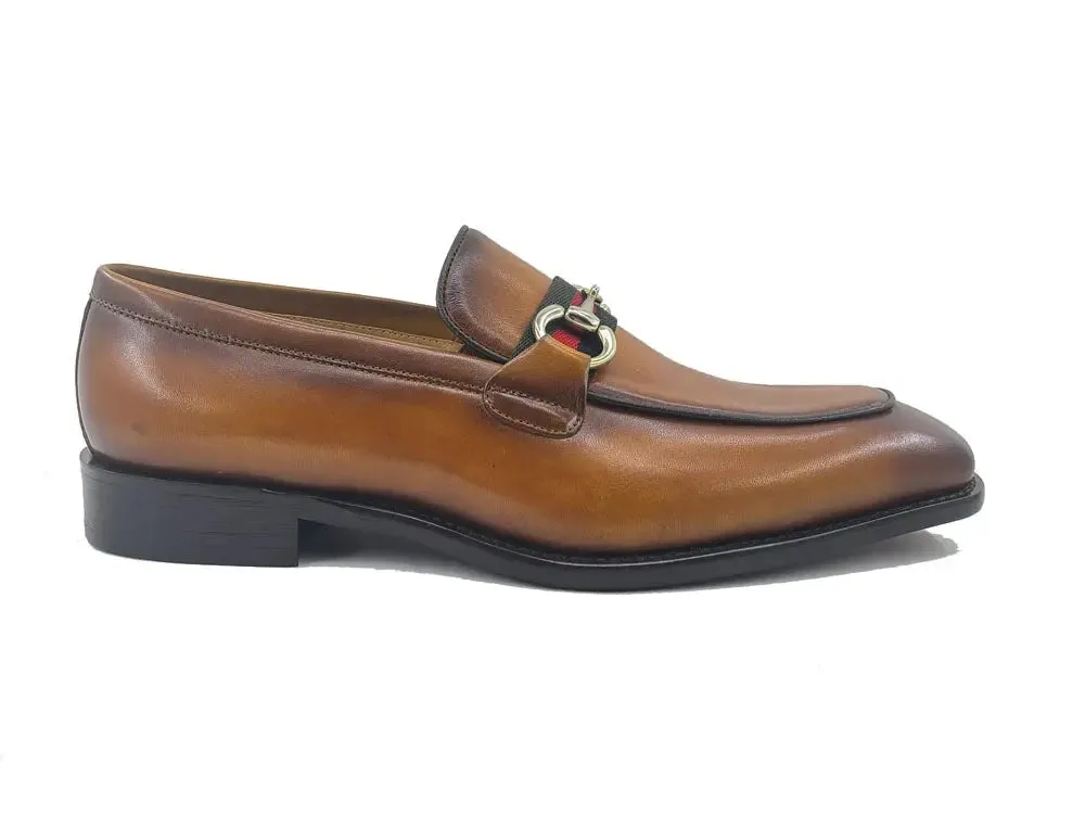 Burnished Calfskin Slip-On Loafer city calm