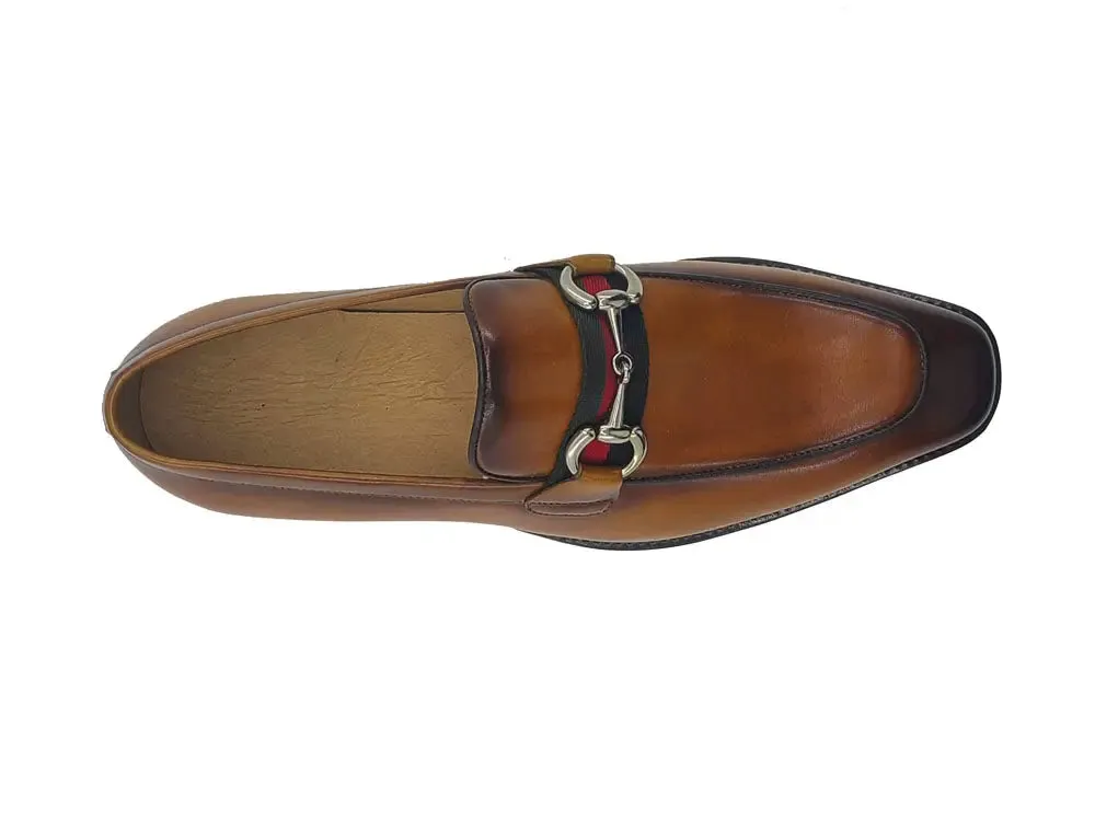 Burnished Calfskin Slip-On Loafer city calm