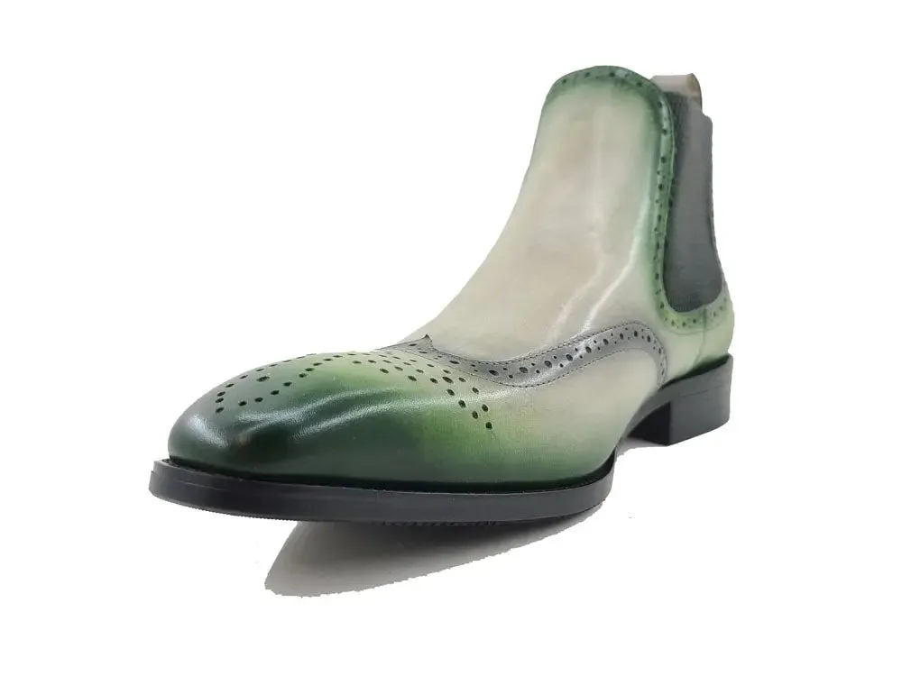 Burnished Calfskin Wingtip Boot trek bold