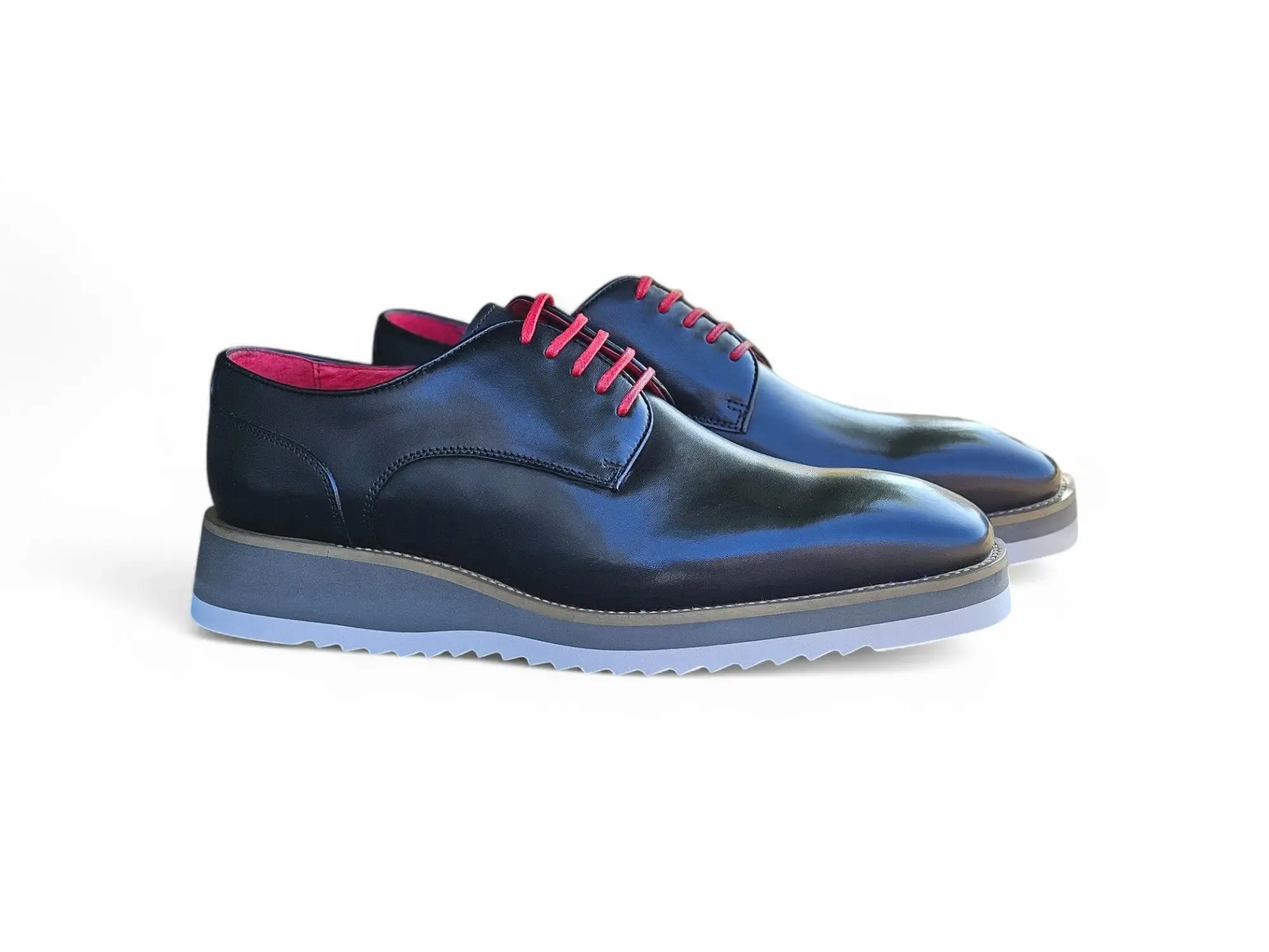 Burnished Lace-up Leather Derby elite taste