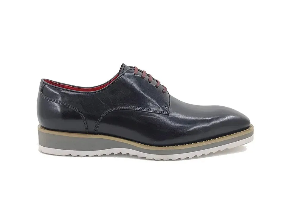 Burnished Lace-up Leather Derby elite taste