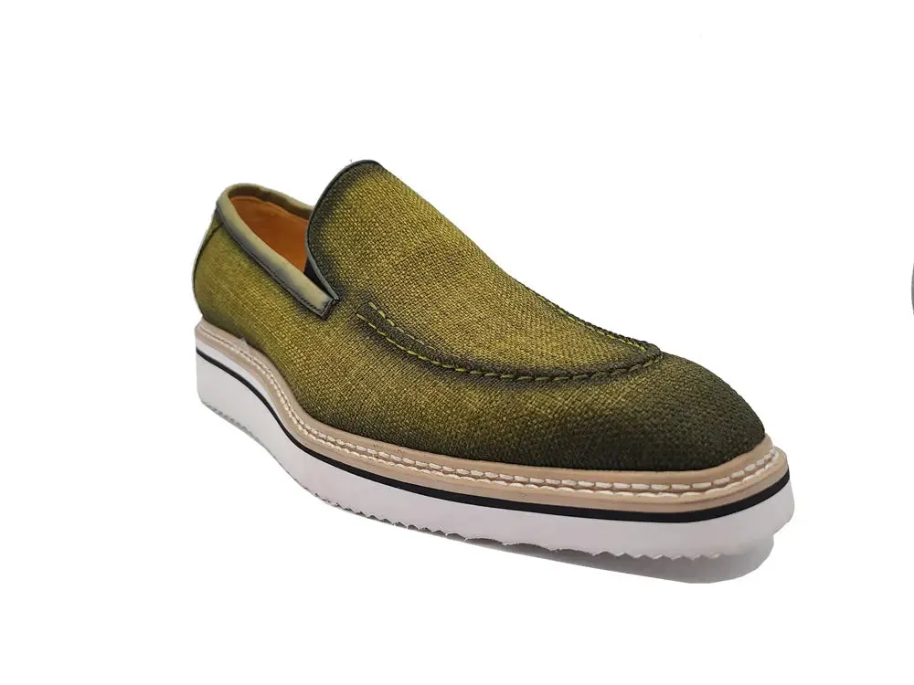Burnished Linen Loafer modern edge