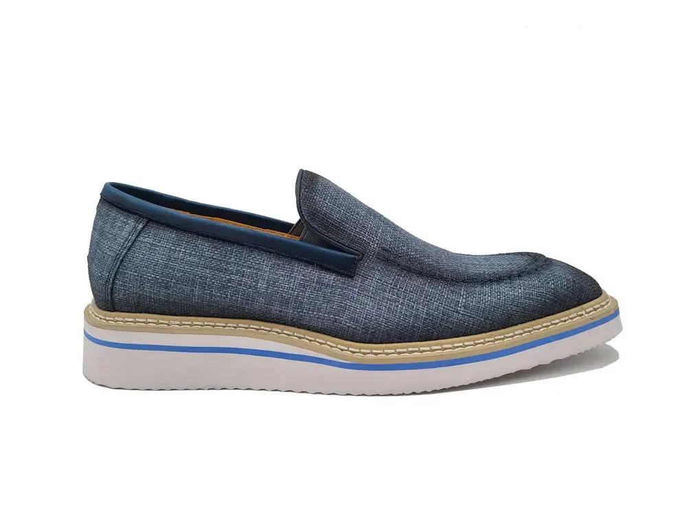 Burnished Linen Loafer modern edge