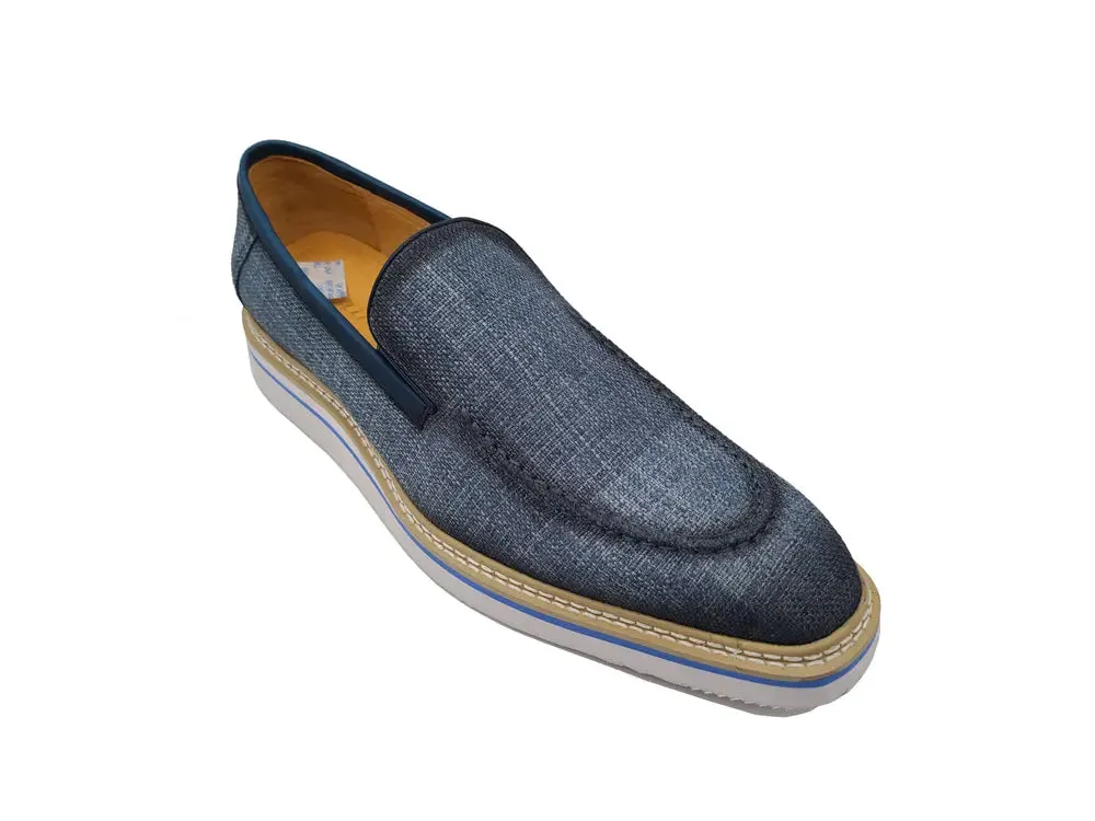 Burnished Linen Loafer modern edge