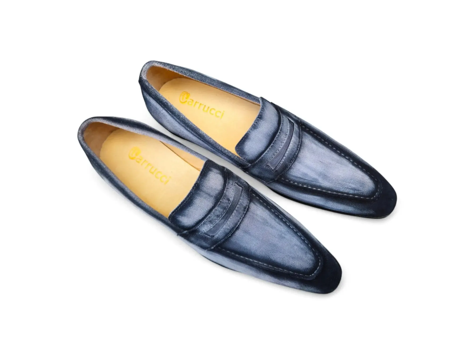 Burnished Suede Penny Loafer gender free