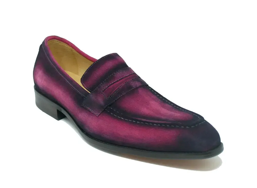 Burnished Suede Penny Loafer gender free