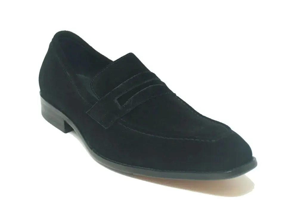 Burnished Suede Penny Loafer gender free