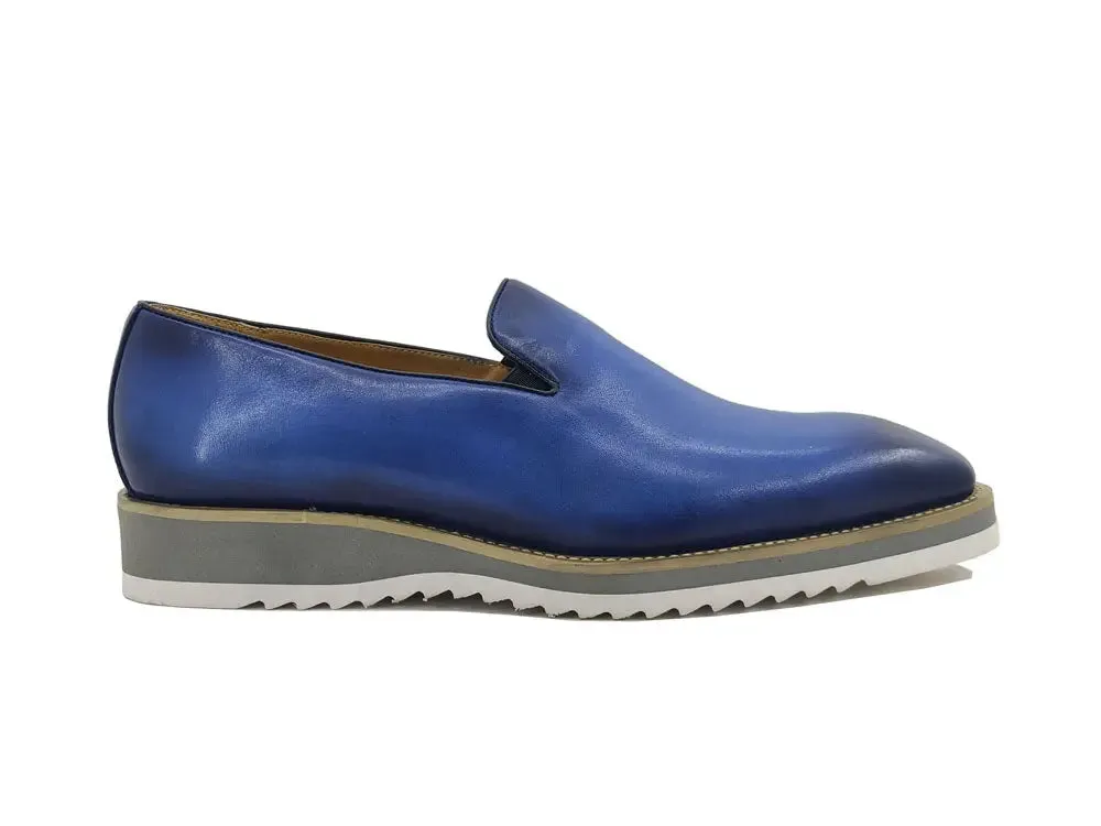Burnished Wholecut Loafer Lightweight Sole business casual