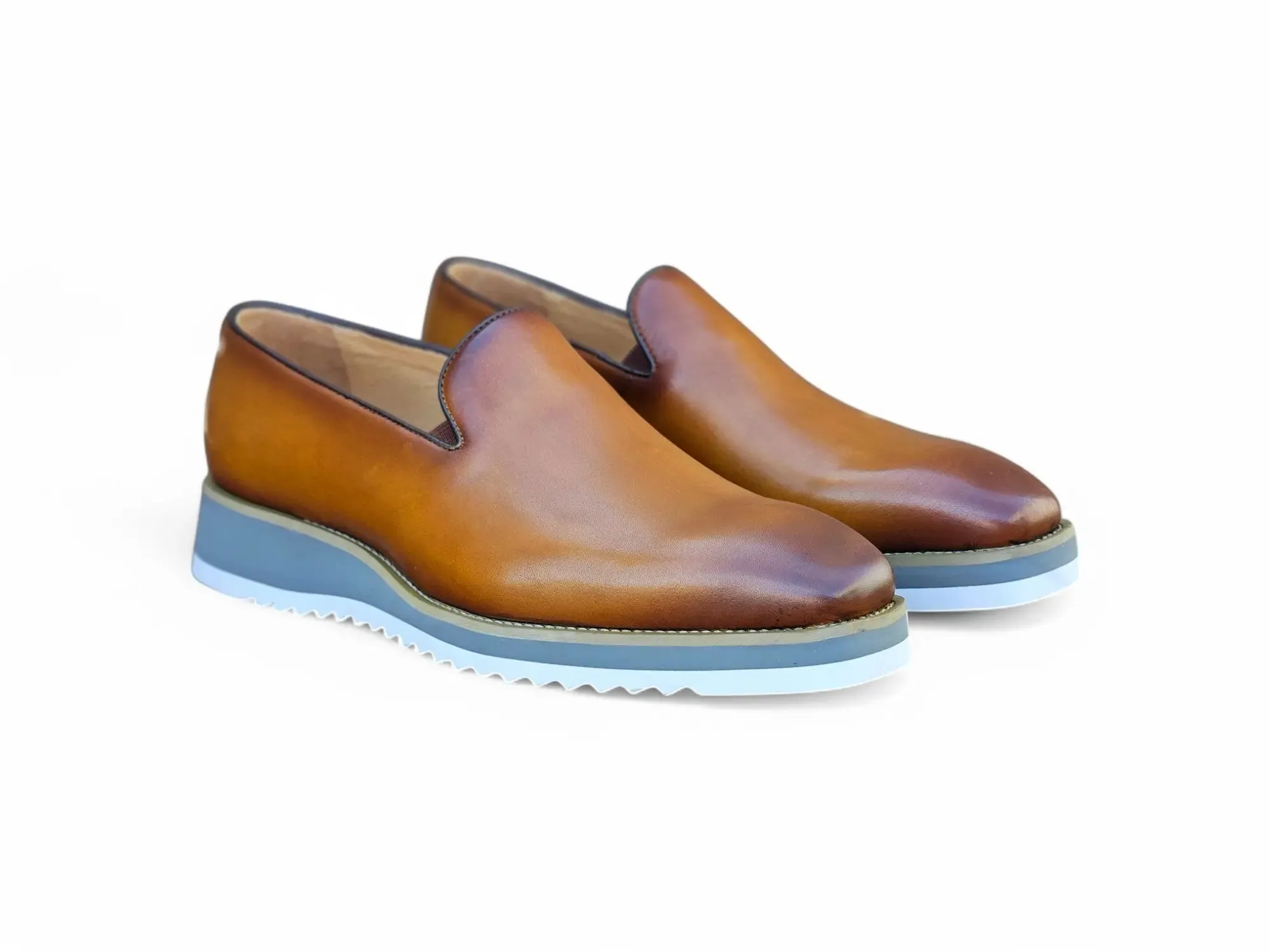 Burnished Wholecut Loafer Lightweight Sole business casual