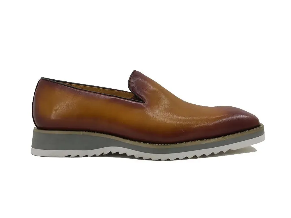 Burnished Wholecut Loafer Lightweight Sole business casual
