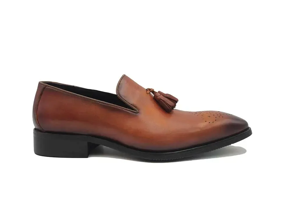 Burnished Wholecut Tassel Loafer neat vibe