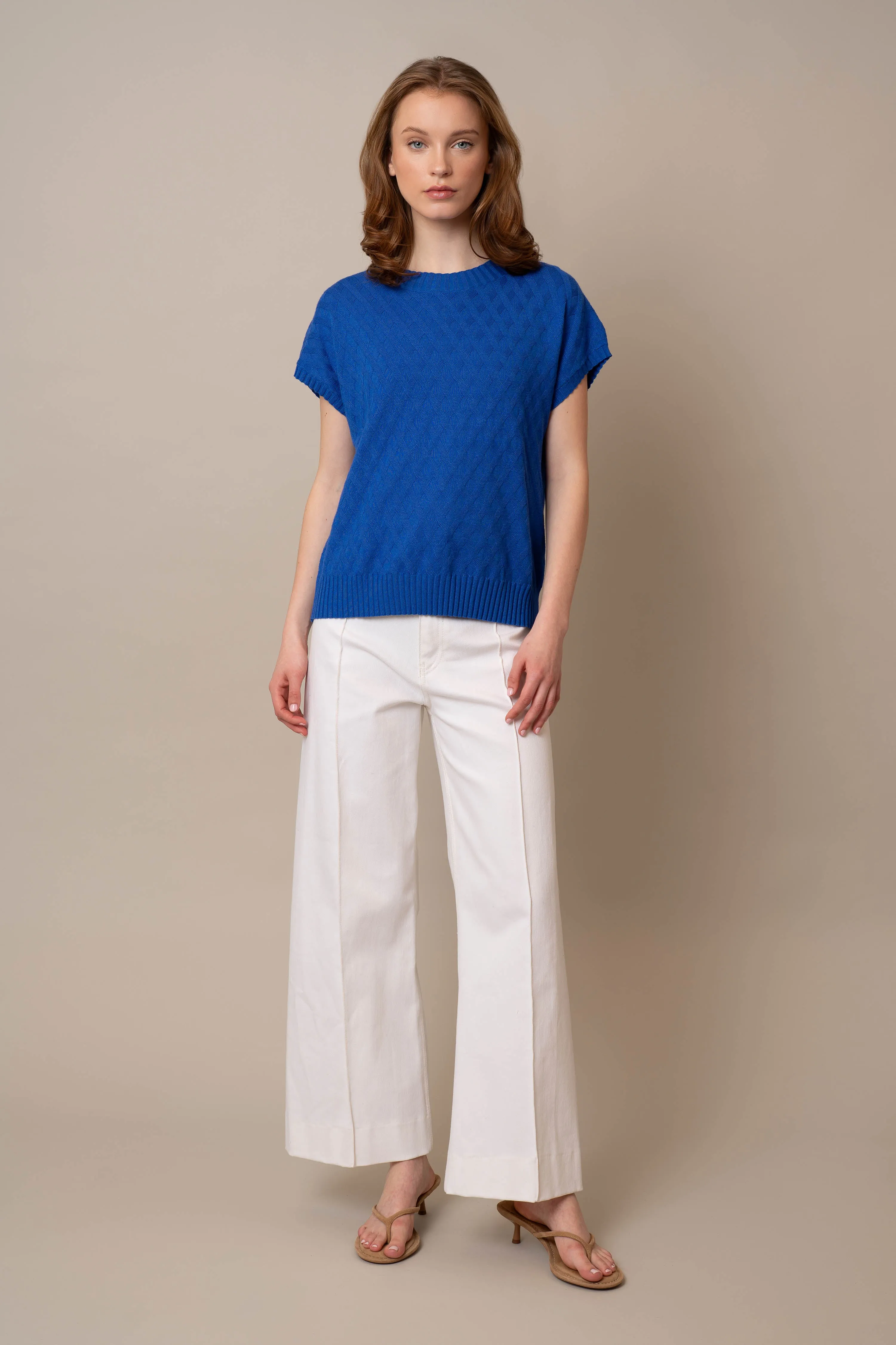 Cable Crew Neck Pullover daily layer