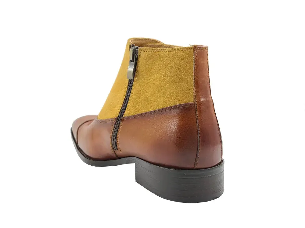 Calf & Suede Three Buckles Monk Chukka Boot grip vibe