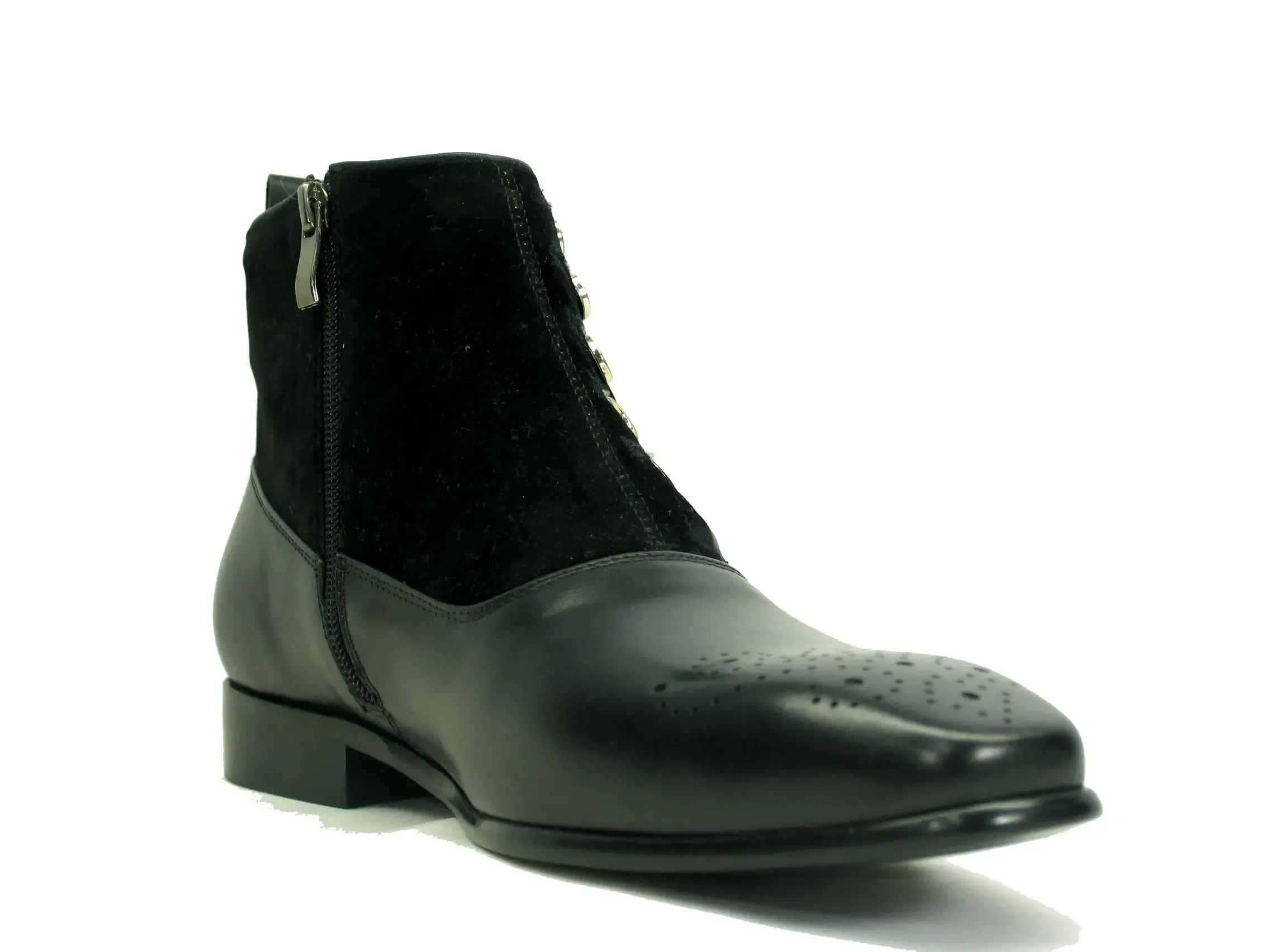 Calfskin Button Up Slip-On Boot outdoor chill