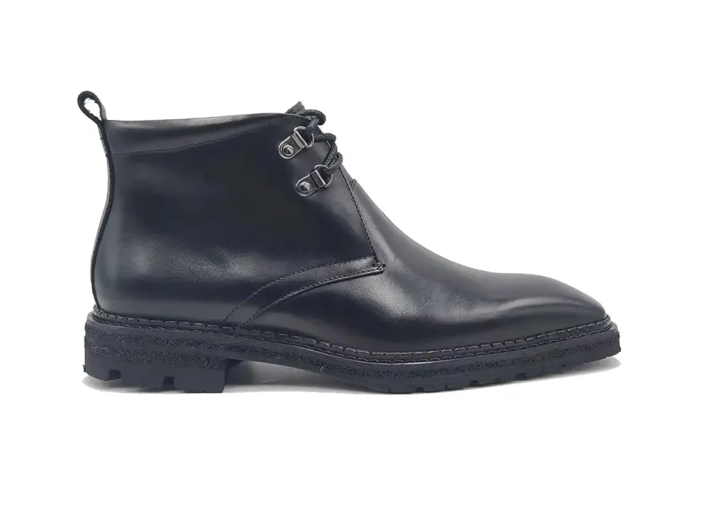 Calfskin Chukka Boot with Lug Sole city hike