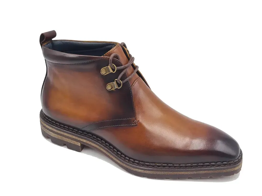 Calfskin Chukka Boot with Lug Sole city hike