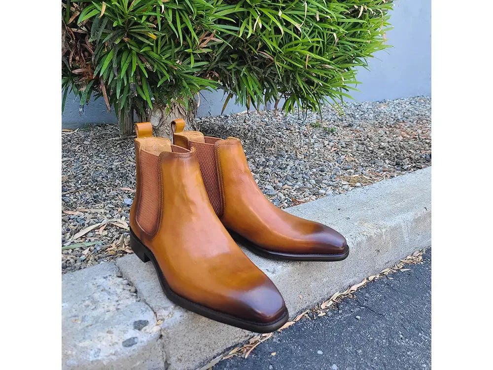 Calfskin Leather Chelsea Boot harsh trail