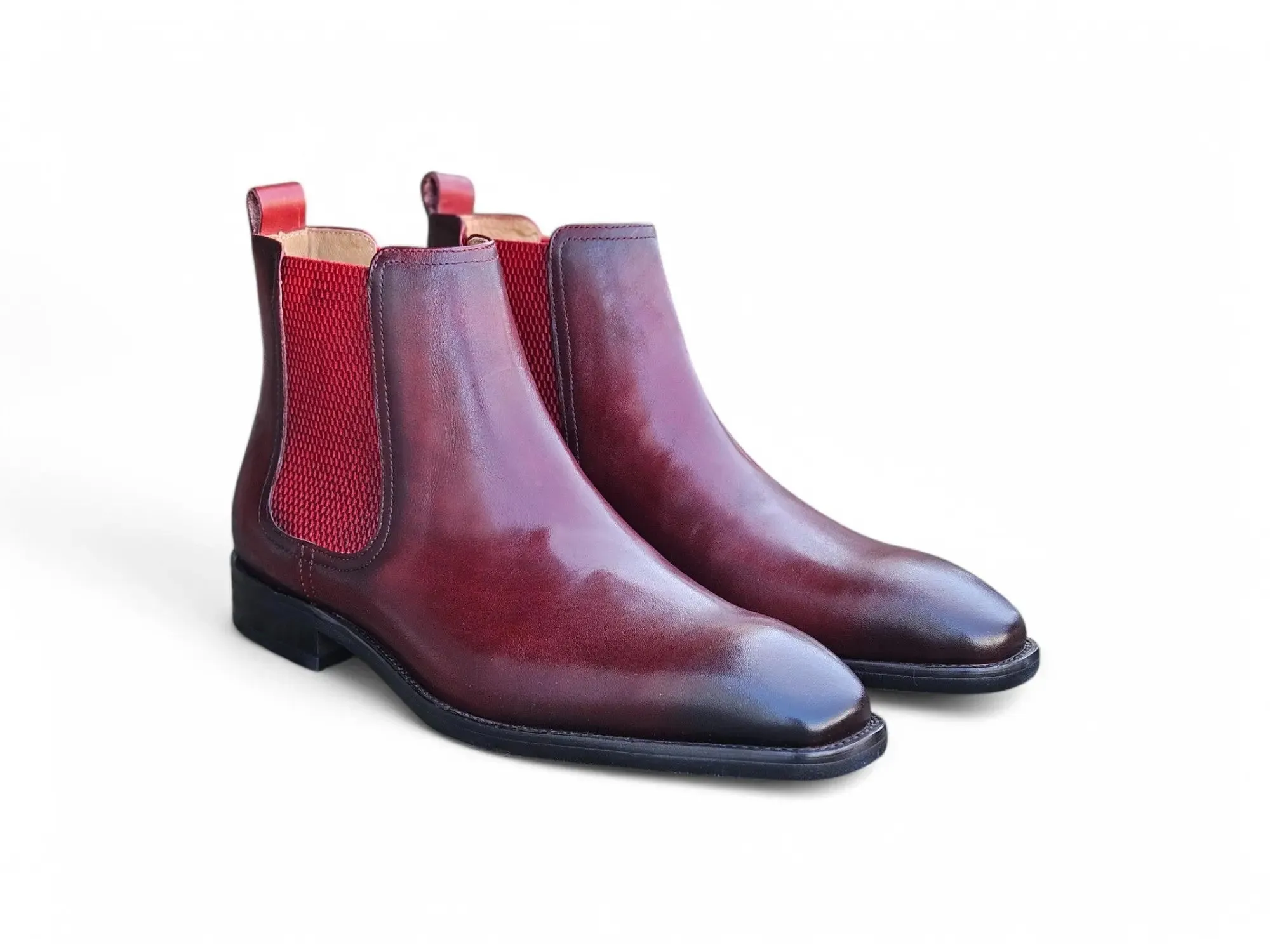 Calfskin Leather Chelsea Boot harsh trail