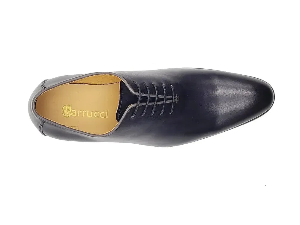 Calfskin Whole Cut Lace-up Oxford urban choice