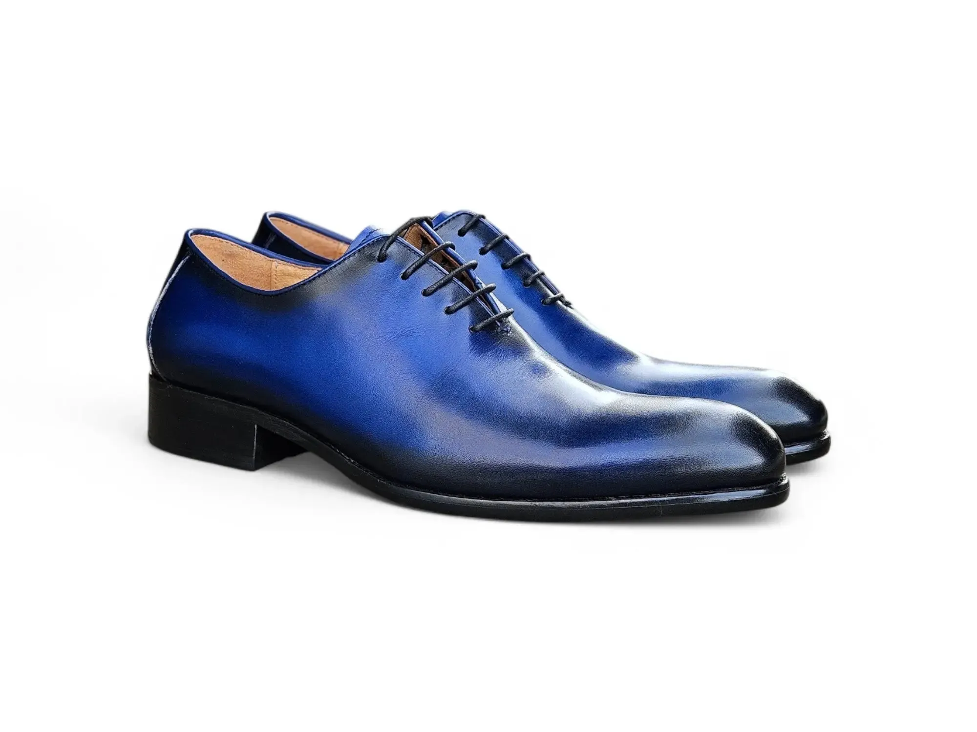 Calfskin Whole Cut Lace-up Oxford urban choice