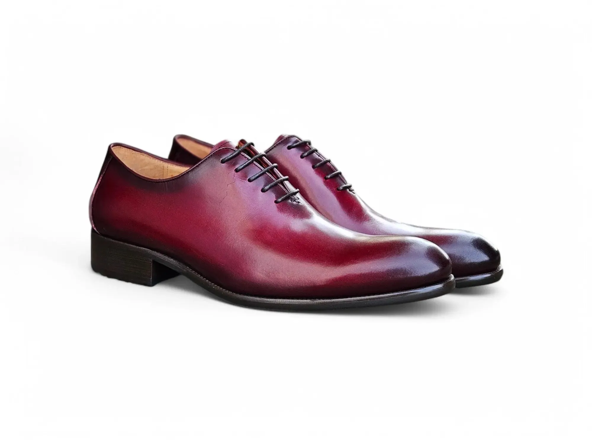 Calfskin Whole Cut Lace-up Oxford urban choice