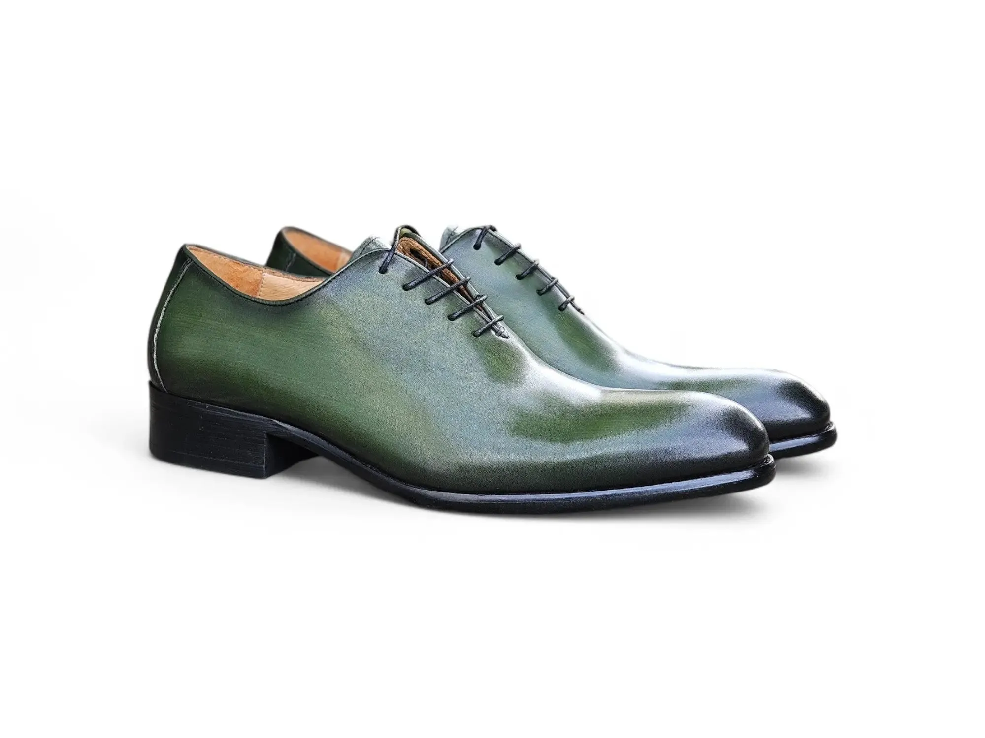 Calfskin Whole Cut Lace-up Oxford urban choice