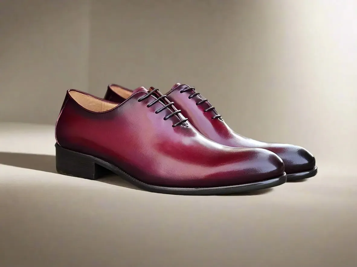 Calfskin Whole Cut Lace-up Oxford urban choice