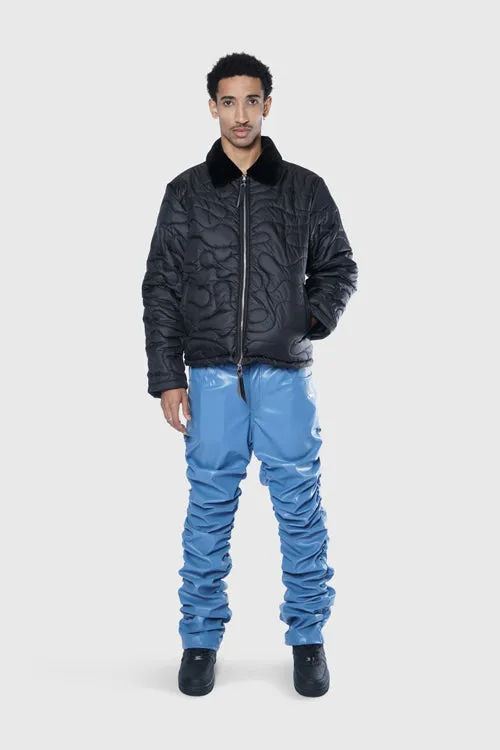 Camouflage Shearling Puffer Jacket chill day