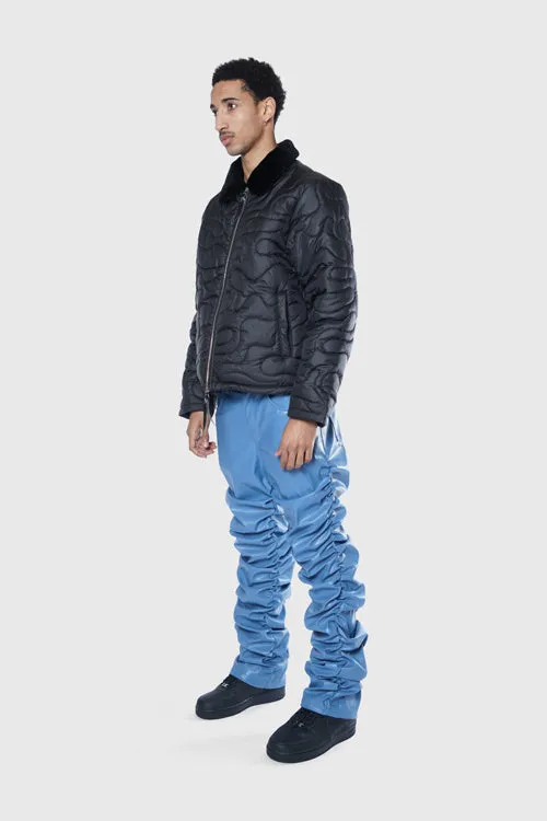 Camouflage Shearling Puffer Jacket chill day