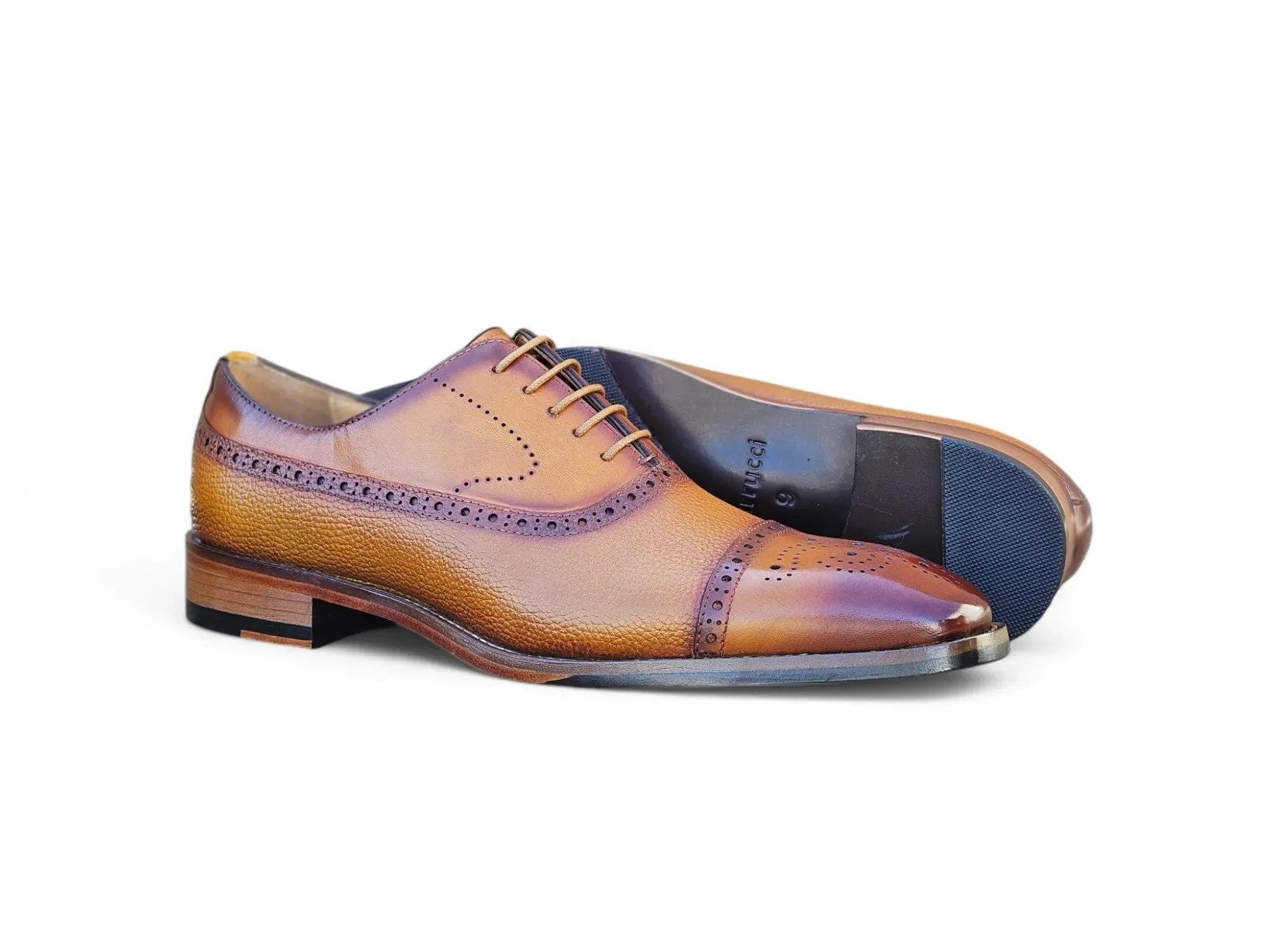 Cap Toe Oxford Leather Sole comfort code