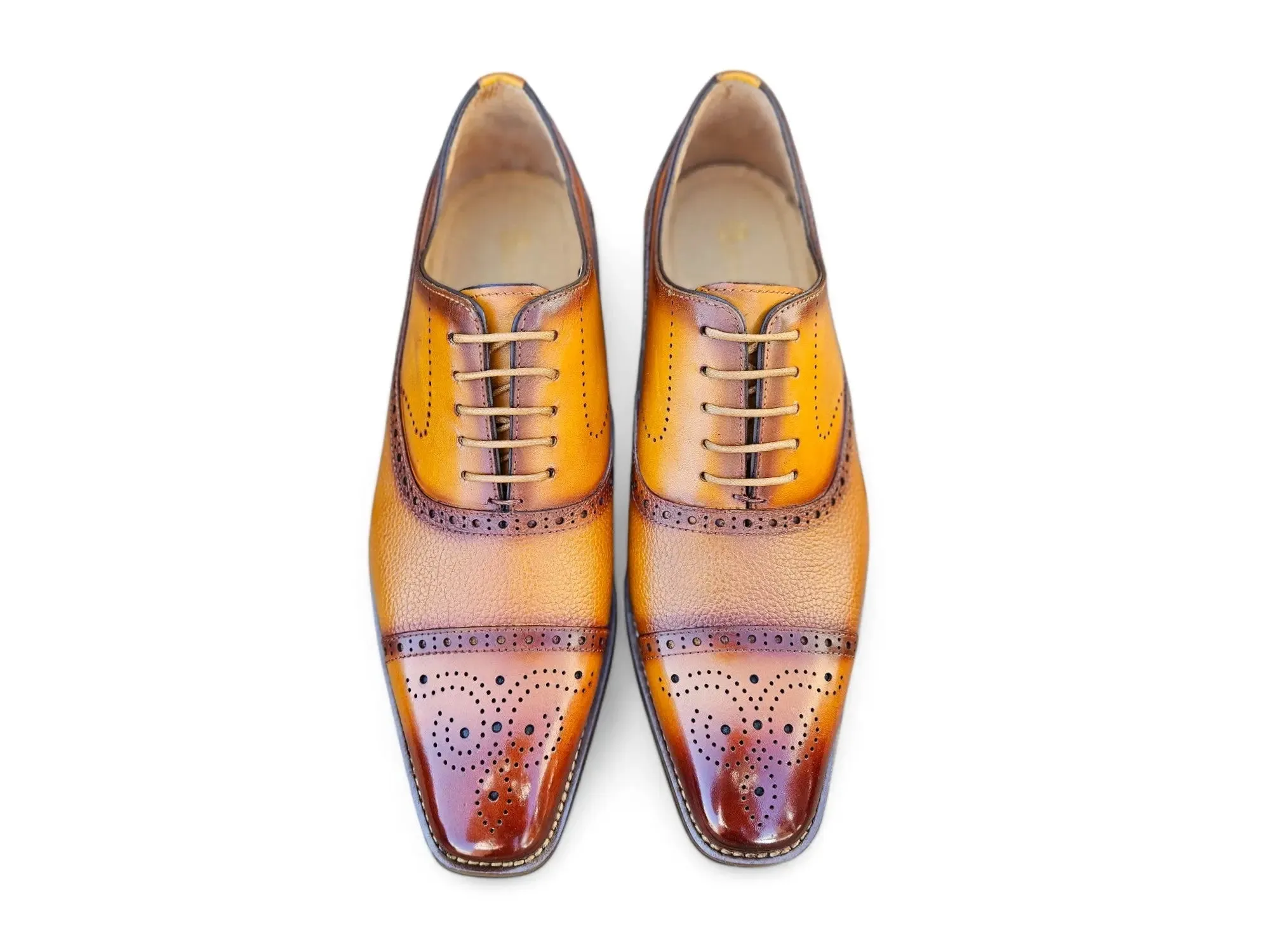 Cap Toe Oxford Leather Sole comfort code
