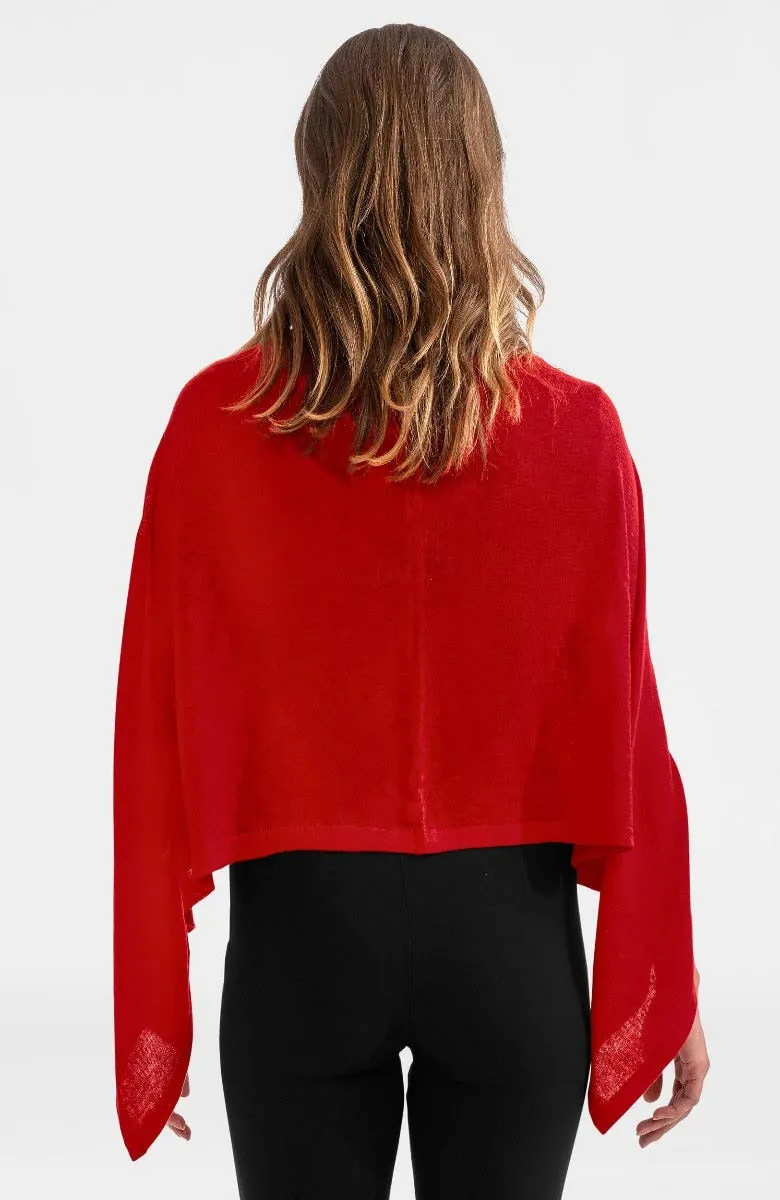Cashmere-Like Poncho layer play